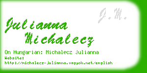 julianna michalecz business card